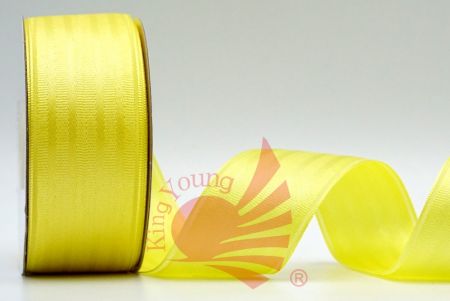 Grosgrain Satin Woven Ribbon_lt.yellow